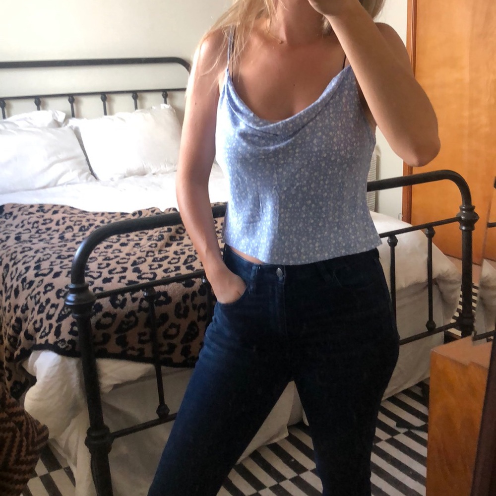 Abercrombie and Fitch floral crop top